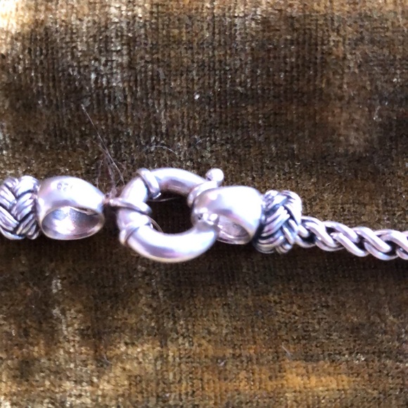 Andrea Candella Sterling and 14k gold large heart necklace. - Picture 7 of 15